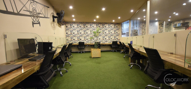 peaceful coworking space
